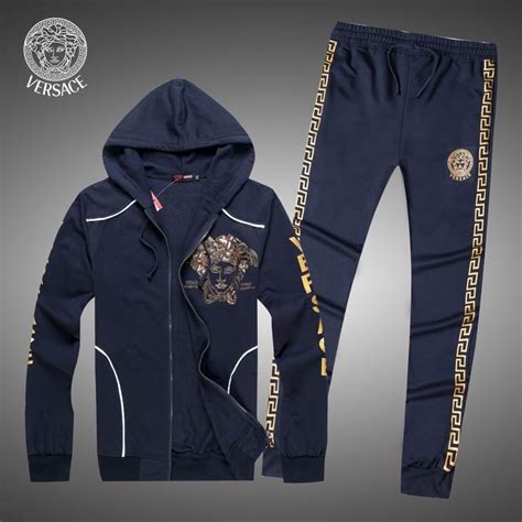 versace men suits|men's Versace jogging suit.